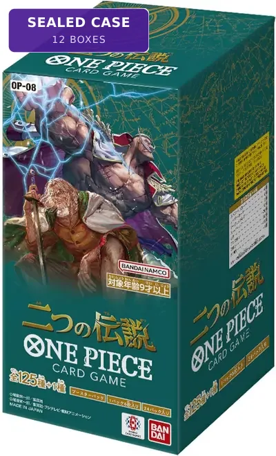 OP-08 Two Legends Sealed Case (12 boxes) Japanese ONE PIECE CARD