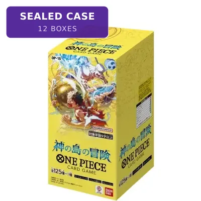 OP-15 Adventure on KAMI’s Island Sealed Case (12 boxes) Japanese ONE PIECE CARD