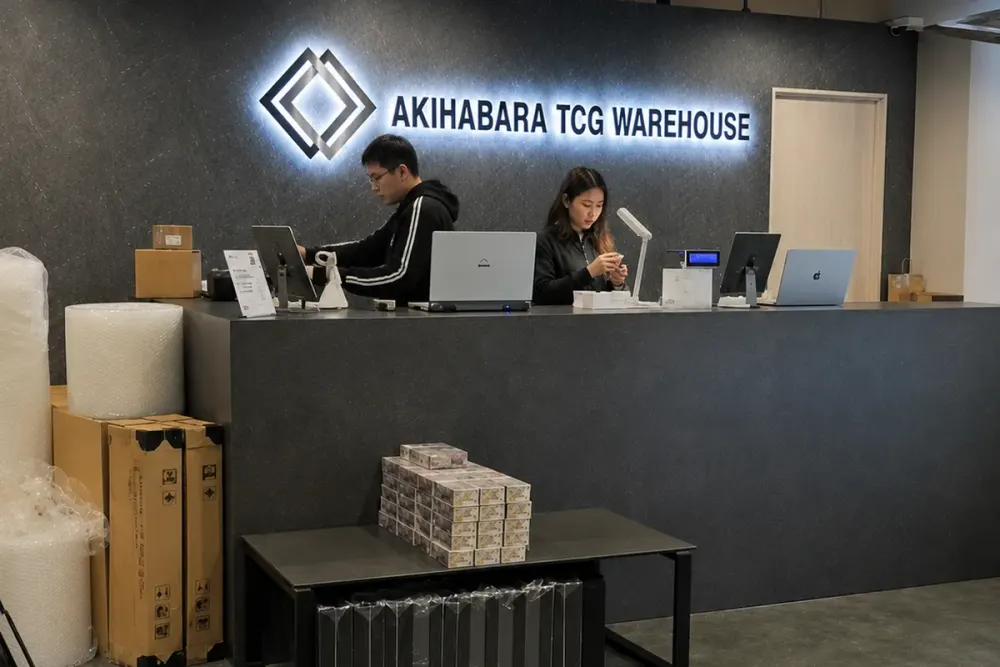 Akihabara TCG Warehouse - Inside View